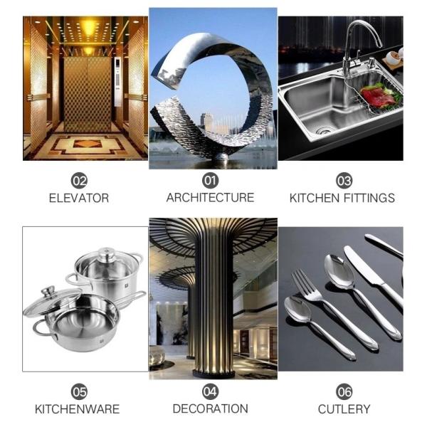 ASTM 304L 316L Stainless Steel Welded Sanitary Pipe 500mm Polished Surface For Food