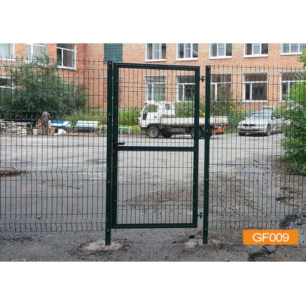 HGMT Round Post 3D Mesh Metal Garden Fence Gate