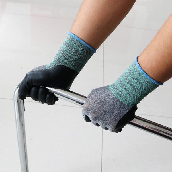 Work safety gloves nitrile nitrile foam coating work gloves nitrile foam foam working gloves