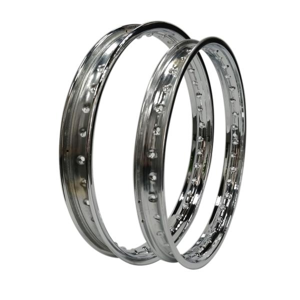 Replace/Repair Purpose Chrome-Plated Motorcycle Steel Rim 1.85x17