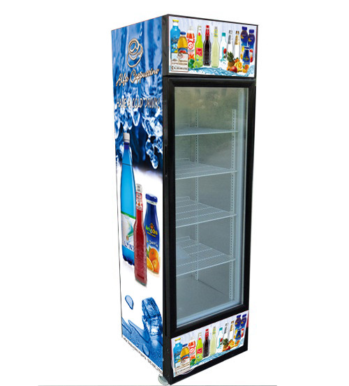 235L Supermarket Equipment Beverage Display Cooler Energy Drink Showcase Fridge Upright Chiller SC235B