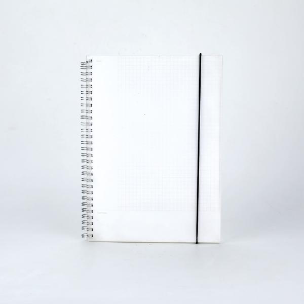 Customized Logo Wide Ruled Paper Office Student Spiral Writing Notebooks with Elastic Closure