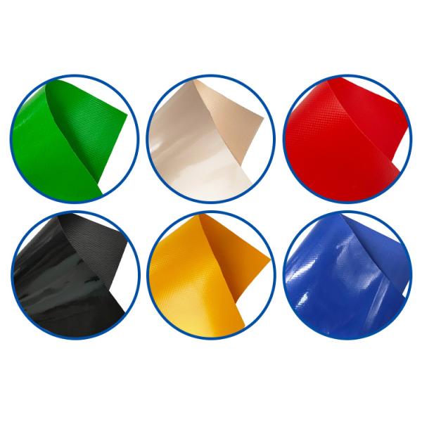 Anti-UV 4ft Drop Pvc Coated Tarpaulin Fabric 16x27ft PVC Vinyl Material For Flatbed Truck