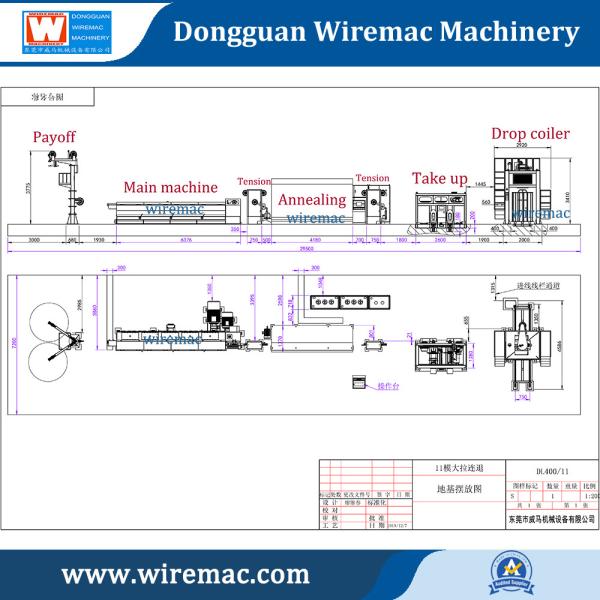 High Speed Copper Wire Drawing Machine , 13D Copper RBD Machine