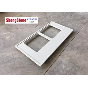 White Epoxy Resin Worktop Laboratory Work Benches Flat Edge / Eased Edge