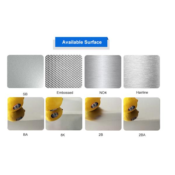 ISO Mill Test Stainless Steel Sheet Coil Plate ASTM 321 12X18H10T 304 310 316 440A 440C 2b 8k 6mm Martensitic 4*8Ft