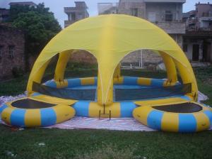 Cheap Inflatable Water Pool With Tent / Inflatable Water Ball Pool For Party wholesale