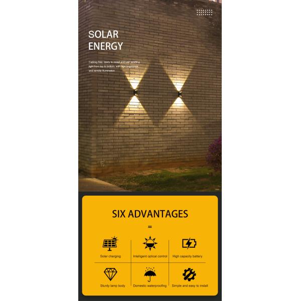 IP65 Waterproof Solar Energy Save Lamp Outdoor Wall Sensor