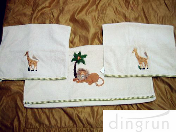 Set 3 Modern Hand Towels Soft , Guest Hand Towels For Bathroom Dry Fast