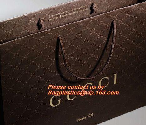 Recyclable Luxury Printed Gift Carrier Custom Shopping Paper Bag with Your Own Logo,China Manufactures Small White Luxur