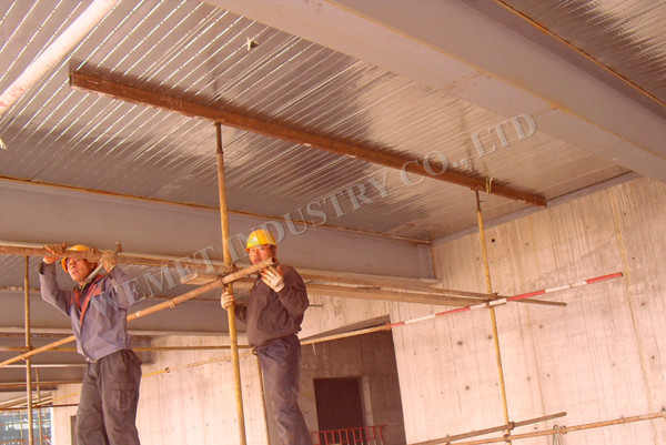 Hot-dip galvanized steel bar truss floor deck for steel structure building