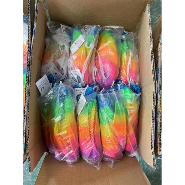 Toy Market 10" Neon Rainbow Ball with Keyring Customized LOGO