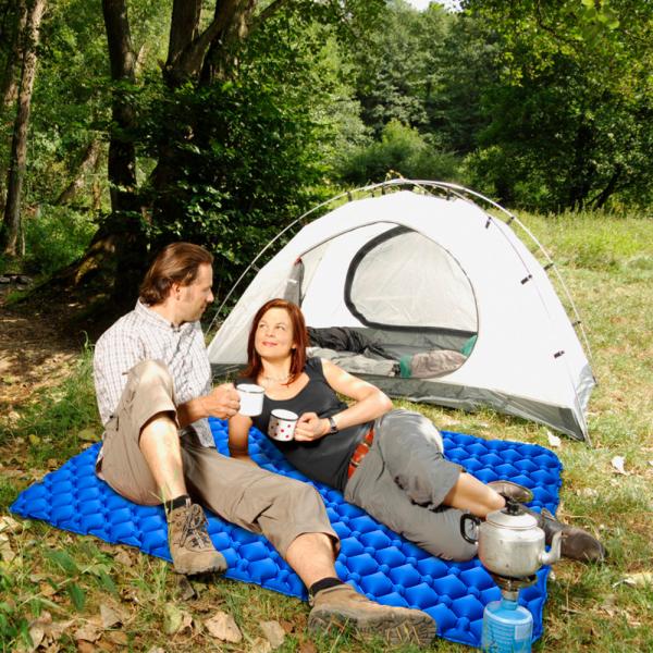 SGS 220x150cm Inflatable Sleeping Pad For Camping Tent