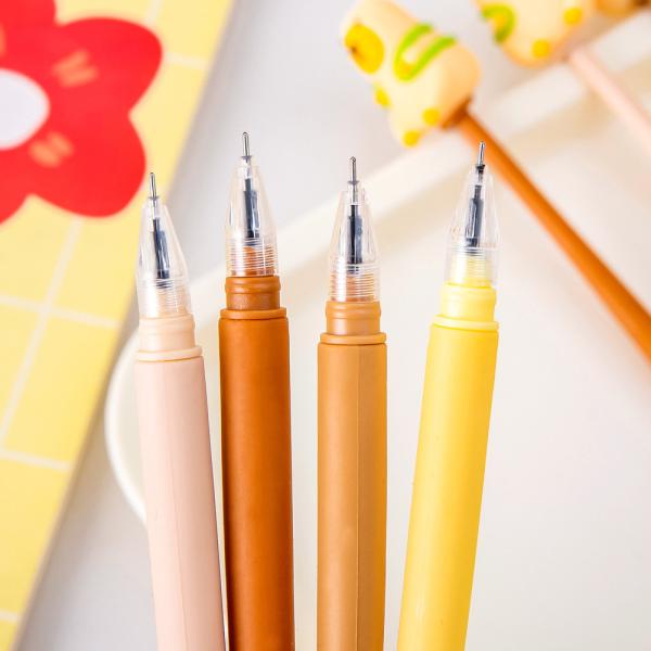 Cute Cartoon Animal Shaking Gel Pens 0.5 Mm, Black Ink Gel Writing Pens For School Supplies Studentds Kids Gifts, 6 Pack