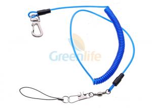 Cheap Strong Coil Retractable Tool Tether PU Coat 1.5M Multi Purpose Full Internal Stainless Steel wholesale