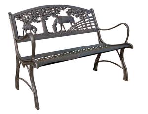 China Painting Ornamental Iron Accessories / Outdoor Furniture Cast Iron Park Bench on sale