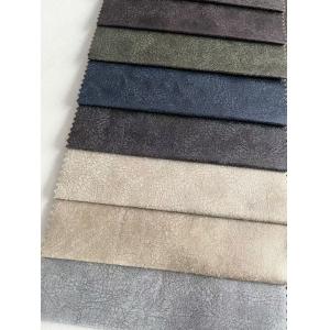 Cheap Faux Leather Sofa Fabric Embossed Wrinkle Resistant For Upholstery wholesale