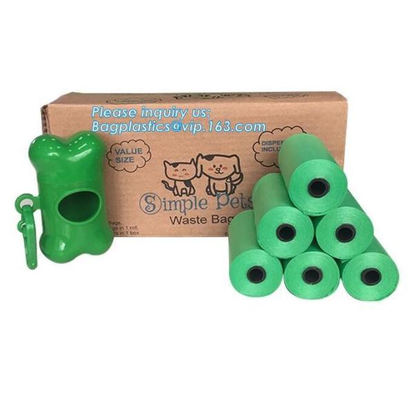 Nappy Baby Disposable Diaper Sacks, Degradable scented disposable baby diaper sack, green tie handle baby diaper sack