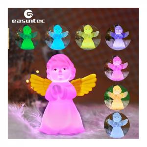 China OEM Multicolor Silicone Night Light Angel Shape Adjustable Brightness on sale