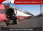 43 - 56 Meters Extendable Lowboy Trailer For Hydraulic Steering Wind Blade Carry