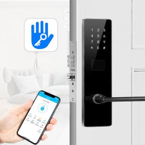 Cheap Black Color Bluetooth TTlock Password Electronic Smart Door Locks for Apartment Home wholesale