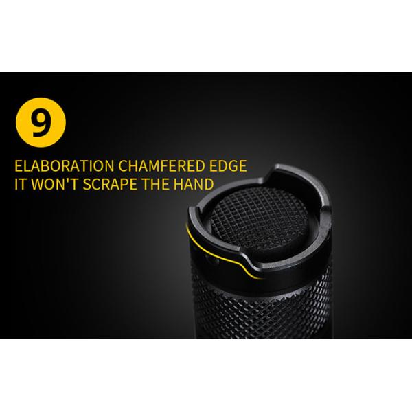 IP68 Super Bright Rechargeable Tactical LED Flashlight 10W 1000Lm Tactical Torch Light