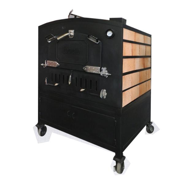 Commercial Kitchen Wood Fired Pizza Oven With Medium Gas Baking Equipment