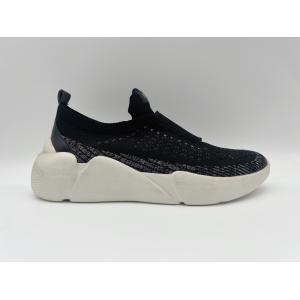 Cheap Navy Black Slip Resistant Work Shoes Womens 5cm Wide Elastic Upper wholesale