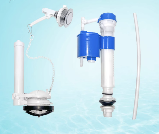 Hotel And Toilet Anti-lock Braking Device Single Side Pull Handle Plastic Full Set Drainage Valve