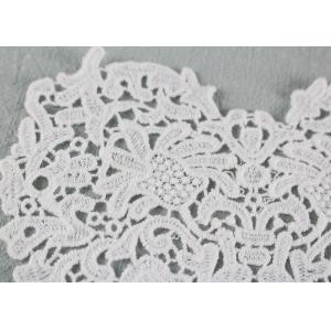 Guipure French Venice Lace Collar Cotton Lace Heart Applique For Wedding Dresses
