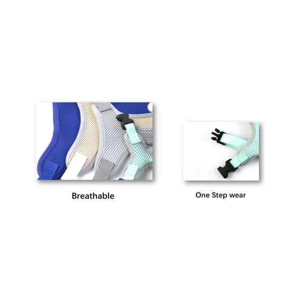 Designed Logo XX Small Dog Harness Reversible Fall Protection Safety Buckle