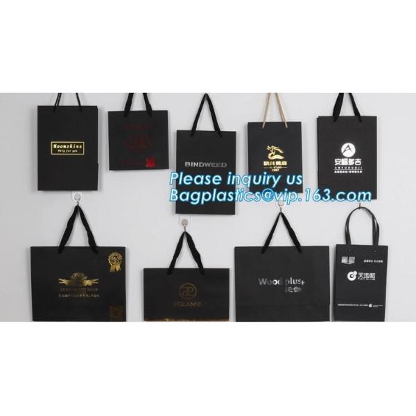 MULTIPURPOSE Holiday Gift Bags Shopping CMYK Eco Retail Packaging 100% Recyclable Kraft Paper Wedding Welcome Bags