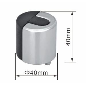 Cheap Half Rubber Striker Inserted Floor Door Holder Commercial Floor Mounted Door Stop wholesale