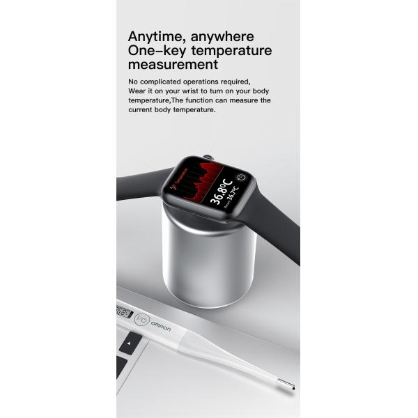 1.75 Inch Mtk Chipset Wallpaper Smartwatch IWO W26+ Pro ECG