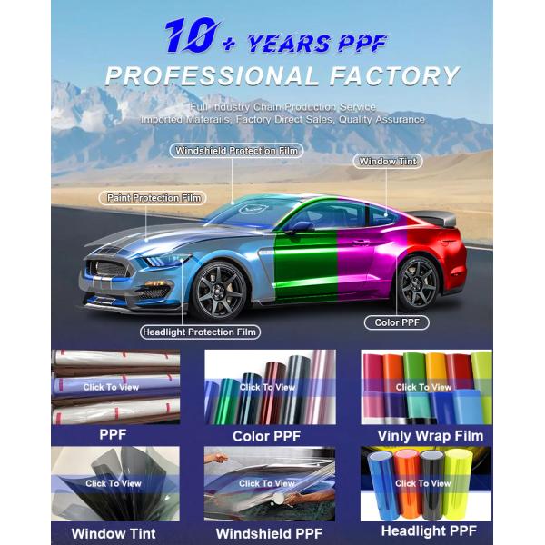 8.5mil Self Healing PPF Paint Protection Film Gloss Nano Ceramic TPH TPU Clear Car Wrap Foil Roll For Body