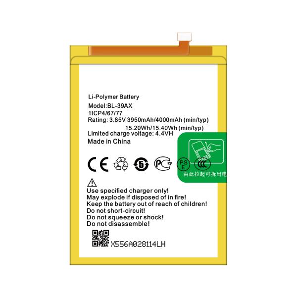BL-39AX 4000mAh x557 Battery for Infinix HOT 4/HOT4 PRO Smartphone Replacement Battery