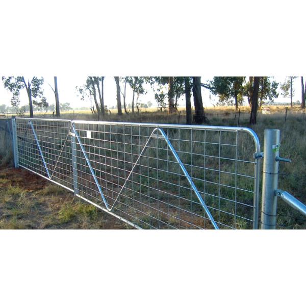 direct factory metal farm gates livestock farm fence gate heavy duty galvanized metal farm gates sale