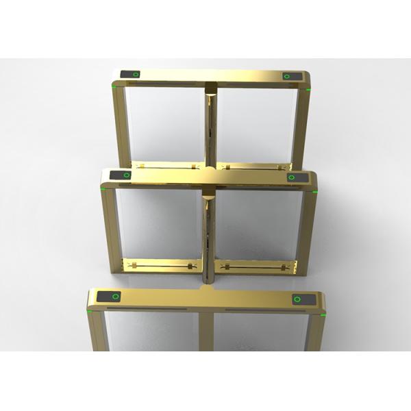 Rfid Tempered Glass Speed Gate Turnstile Fast Passing 900mm width