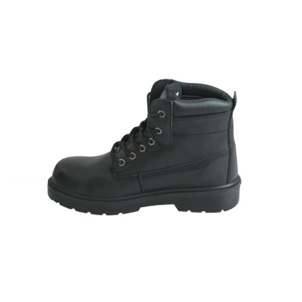 Customized Safety Boots With Genuine Cow Leather Upper And Lace-up Closure Rubber Non Slip Work Shoes
