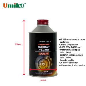Full Synthetic Brake Fluid DOT 4 250ml High Temp Stability