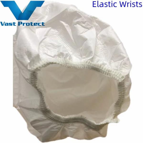 En ISO 13982 Disposable Breathable Soft Waterproof Microporous Protective Coverall