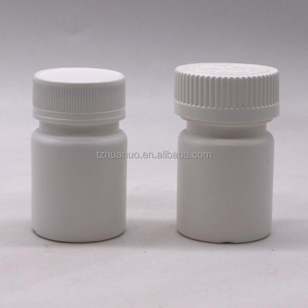 30mL Round Shape PE Plastic Bottle for Medicine Solid Tablet Capsule Storage Solution
