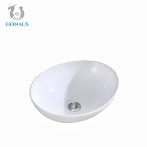 Cheap 410*340*150mm Over Counter Wash Basin Table Top Sink Bowl Ceramic Glazed wholesale