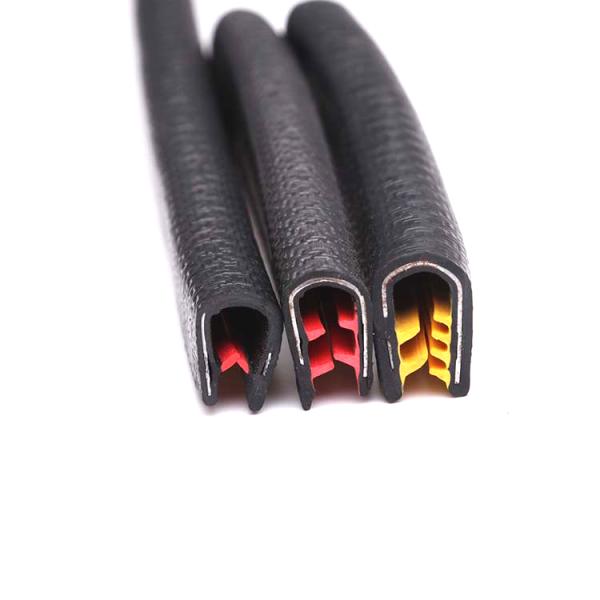 Water Resistant Clip on U Profile Rubber Seal Foam Bulb Glass Edge Trim for Car Door