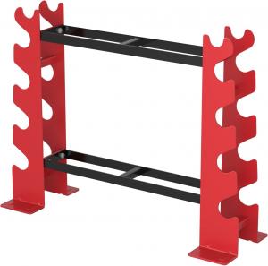China Galvanized 5 Tier Dumbbell Rack Stand for Home Gym Weight Training Powder Coated on sale