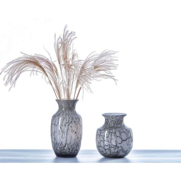 Marble Stripes Large Glass Vase Centerpieces