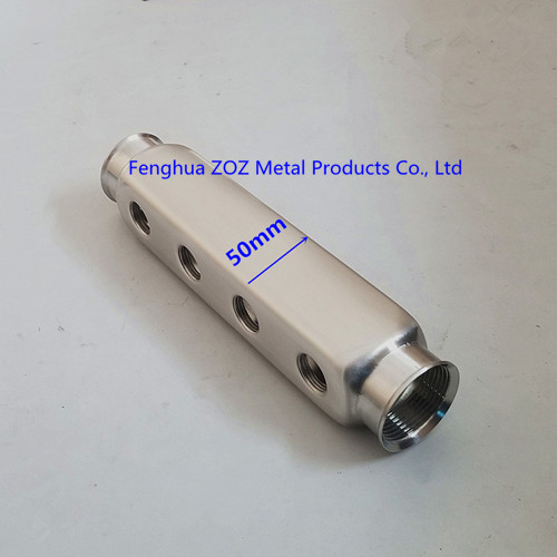 1-1/4" Stainless Steel Manifold Bar for Water and Heating Systems