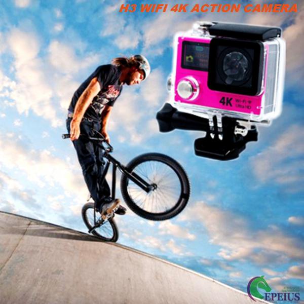 Dual Screen Ultra 4K Wifi Action Camera H3 2.4G Remote Wireless Helmet Camcorder