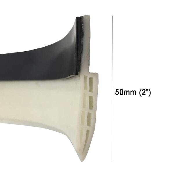 2" Silicone Rubber/PVC Under Door Sweep Weather Stripping Door Bottom Seal Strip Draft Wind Stoppers