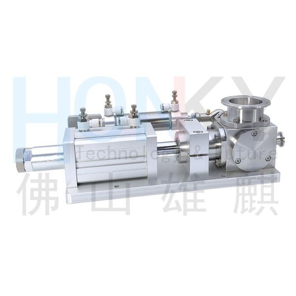 Air Driven Manual Adjustment OEM Rotary Valve Pneumatic Piston Filling Pump With Oem Service For Cream Lotion Filling